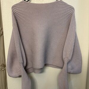 Women's Ribbed Knit Sweater - Lavender